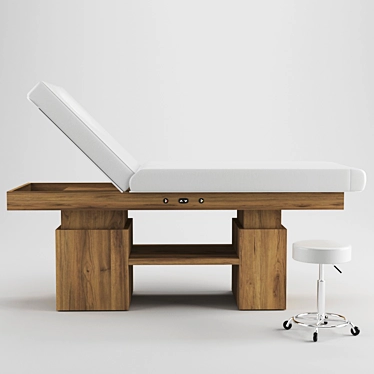 Elegant Design Massage Table: Stylish and Functional 3D model image 1 