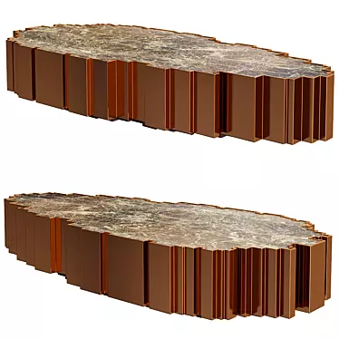 Elegant Coffee Table: Clan Milano Roca Unido 3D model image 1 