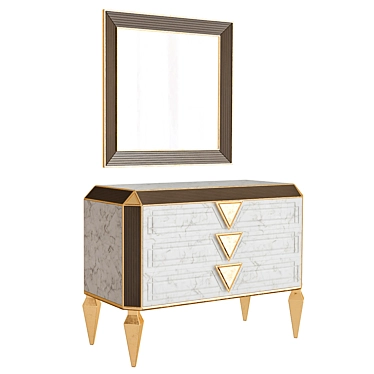 Dazzling Diamante Dresser 3D model image 1 