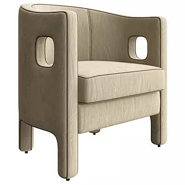 Elegant OMEGA Armchair: Tosconova 3D model image 1 