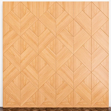 Elegant 3D Wall Panel 3D model image 1 