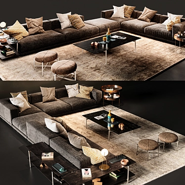 Ditre Italia Nevyll: Unwraped Contemporary Sofa 3D model image 1 