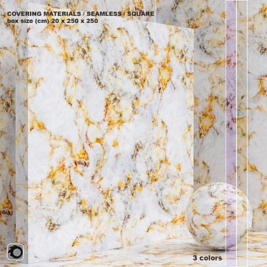 Seamless Marble & Plaster Set 3D model image 1 