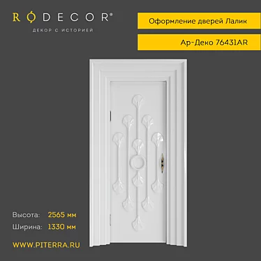RODECOR Lalique Door Decoration 3D model image 1 