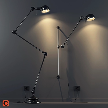 Contemporary Adjustable KIKAN Lamps - La Redoute 3D model image 1 