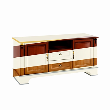 Atrium TV Stand 1312: Style & Function 3D model image 1 