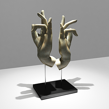 Abstract Hand Sculpture 3D model image 1 