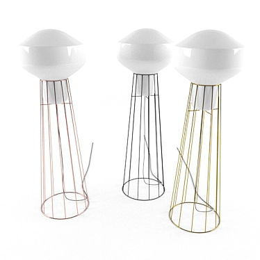 Fabbian Aerostat Floor Lamp: Elegant Illumination for Any Space 3D model image 1 