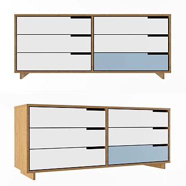 Modu-Licious Low Dresser 3D model image 1 