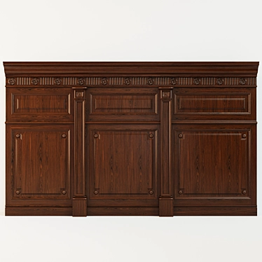 Classic Wood Panels 1313 3D model image 1 