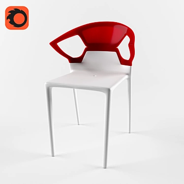 Outdoor Plastic Chair Swap 3D model image 1 