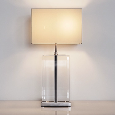 Elegant Crystal Bridgefield Table Lamp 3D model image 1 