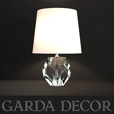 Crystal Desk Lamp: Elegant Illumination 3D model image 1 