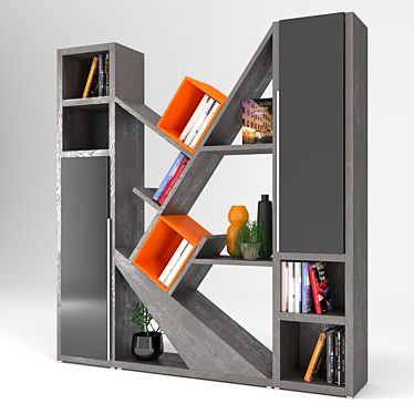 Gautier Bookcase: Stylish and Spacious 3D model image 1 