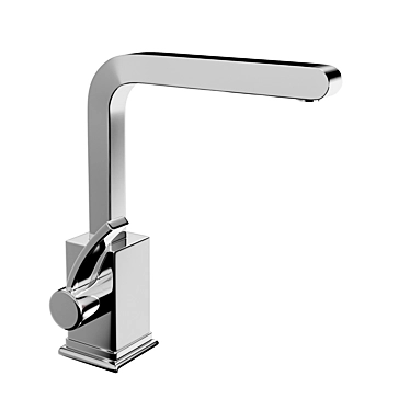 Title: Sleek Chrome Faucet 3D model image 1 