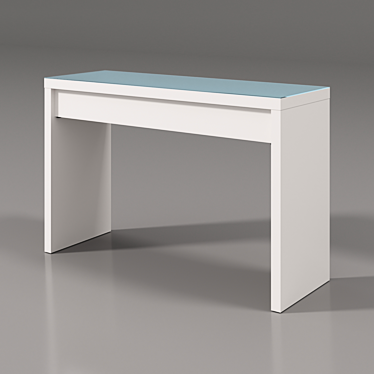 Sleek IKEA Malm Vanity: Organize in Style 3D model image 1 