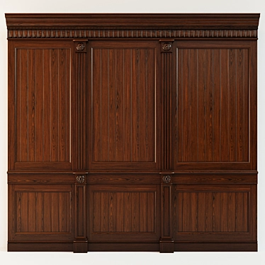 Classic Wood Panels: Panel Set 3D model image 1 