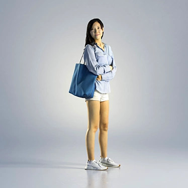 Jess Casual Standing 3D Model 3D model image 1 