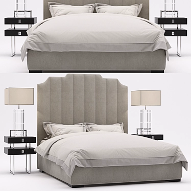 Elegant Holborn Headboard: Luxurious Bedroom Upgrade 3D model image 1 