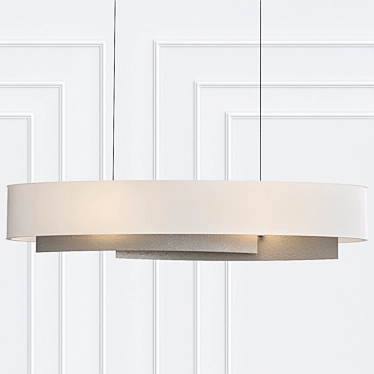 Oceanus Linear Pendant: Timeless Elegance 3D model image 1 