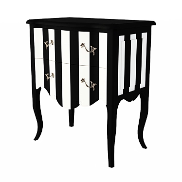 Montigny M621S Bedside Table: Elegant and Compact 3D model image 1 