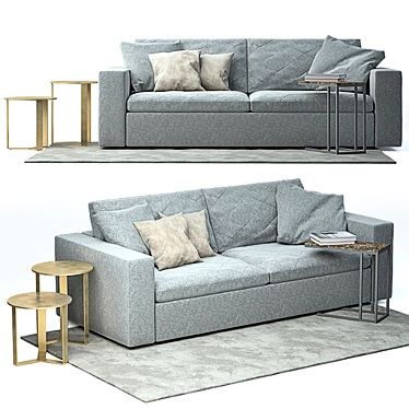 Marelli Gordon 2 Sofa Set 3D model image 1 