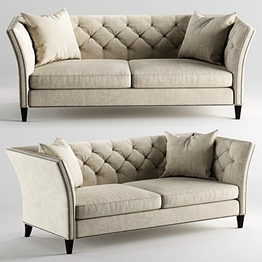 Classic Elegance: Shelton Sofa 3D model image 1 