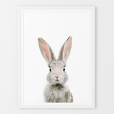Adorable Bunny Painting 3D model image 1 