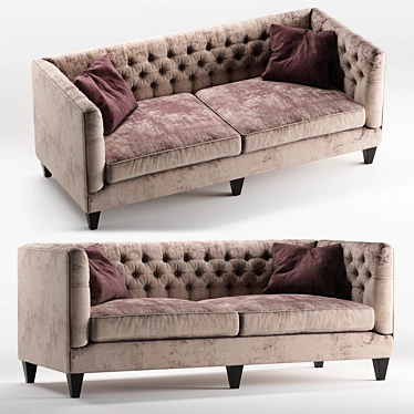 Elegant Beckett Sofa: Traditional Sophistication 3D model image 1 