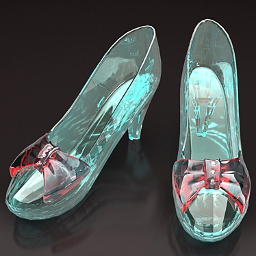 Enchanted Glass Slipper 3D model image 1 