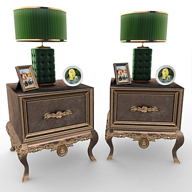 Elegant Venedik Nightstand: Stylish and Functional 3D model image 1 