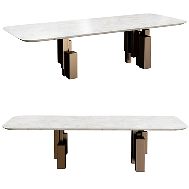  Sleek Skyline Table by Cattelan Italia 3D model image 1 