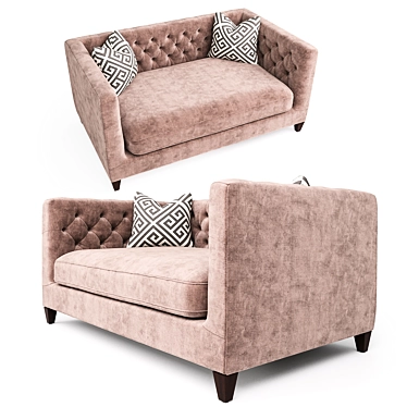 Beckett Loveseat: Classic Elegance by Bernhardt 3D model image 1 