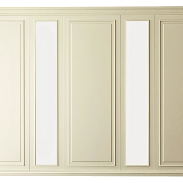 Elegant Wall Moulding: Perfect for Any Space 3D model image 1 