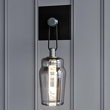 Troy Lighting B5991: Stylish Metal and Glass Pendant Light 3D model image 1 