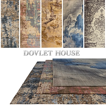 DOVLET HOUSE Carpets Set (5pcs) - Part 298 3D model image 1 