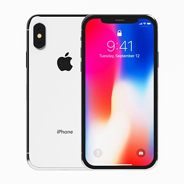 Ultimate Apple iPhone X: Sleek Design & Cutting-Edge Features! 3D model image 1 