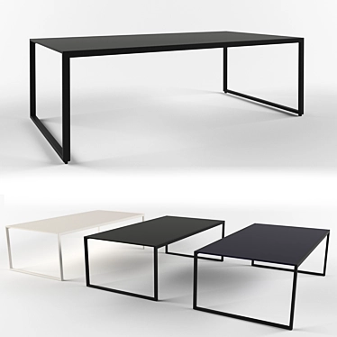 FURSYS CLN150 G Series Sofa Table 3D model image 1 