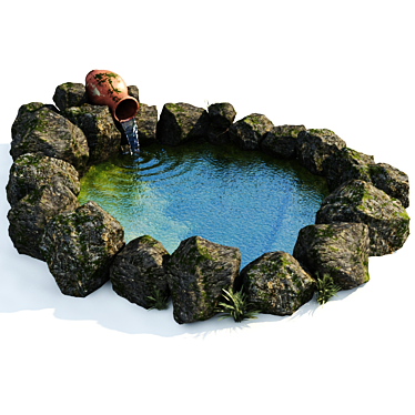 Tranquil Garden Oasis 3D model image 1 