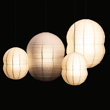 Hotaru Bubble Lights: Stylish Illumination 3D model image 1 