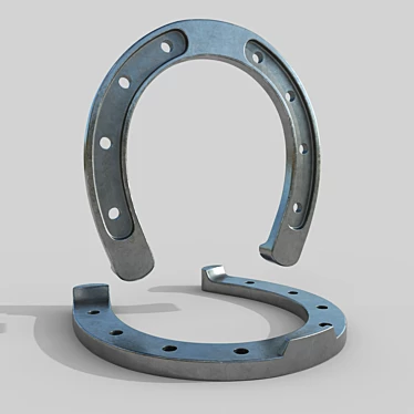 Lucky Charm: Horseshoe Pendant 3D model image 1 