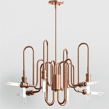 Elegant Eurofase Briggs Chandelier 3D model image 1 