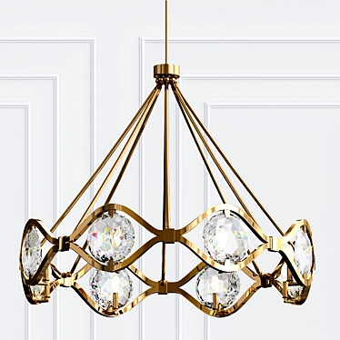 Quincy Twilight Crystal Chandelier 3D model image 1 