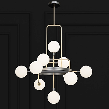 Viaggio Opal Chandelier: Elegant Illumination by Tech Lighting 3D model image 1 