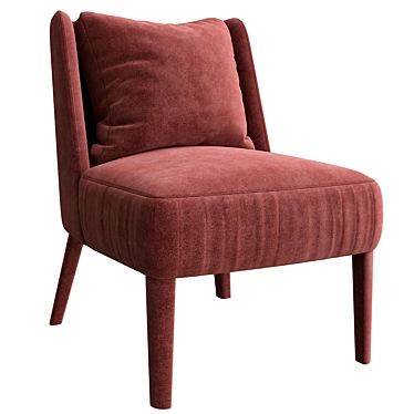 Elegant Meridiani Cecile Chair 3D model image 1 