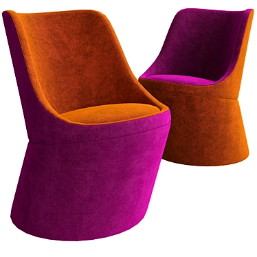 Modern Comfort: DIDI Chair 3D model image 1 