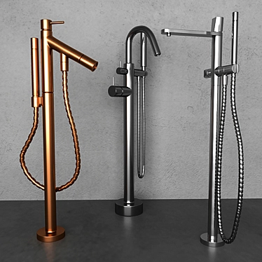 Versatile Faucet Mix for Elegant Spaces 3D model image 1 