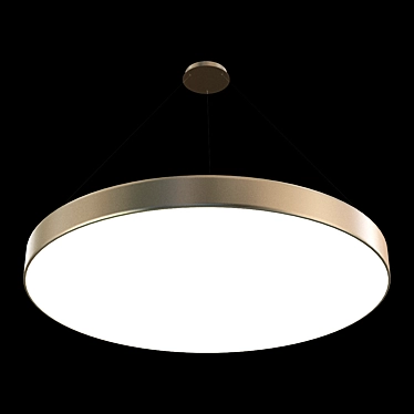 Stylish LED Designer Chandelier 3D model image 1 