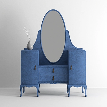 Vintage Vanity Desk: Elegant 2015 Design 3D model image 1 