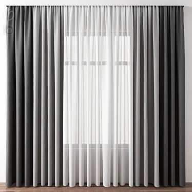 Elegant Drapery: Perfect for Every Room 3D model image 1 